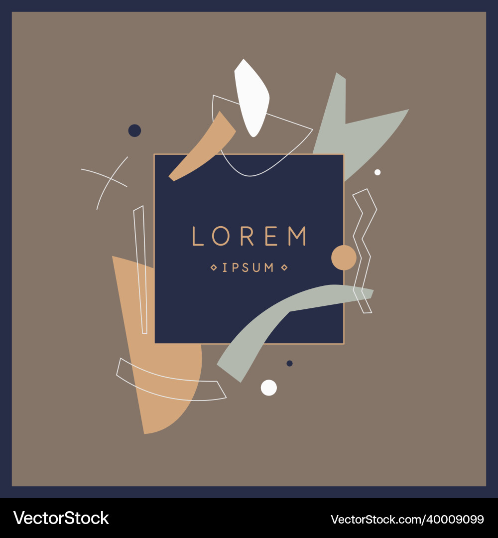 Abstract composition of various shapes and lines Abstract composition of various shapes and lines vector image