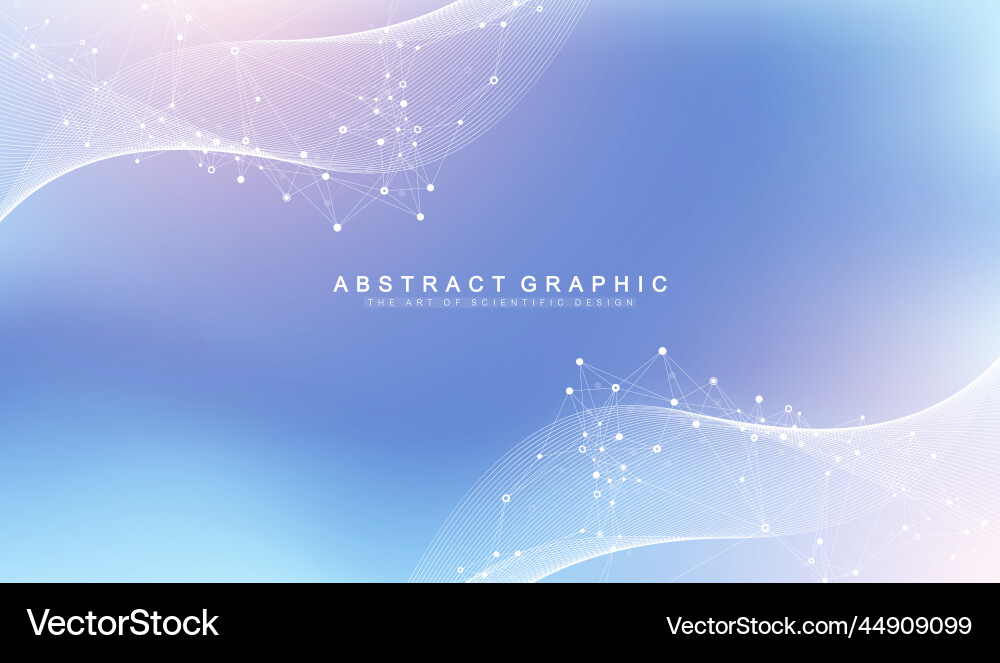 Connected Data Network Background vector image