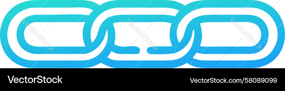 Dynamic Gradient Chain Icon Vector Image