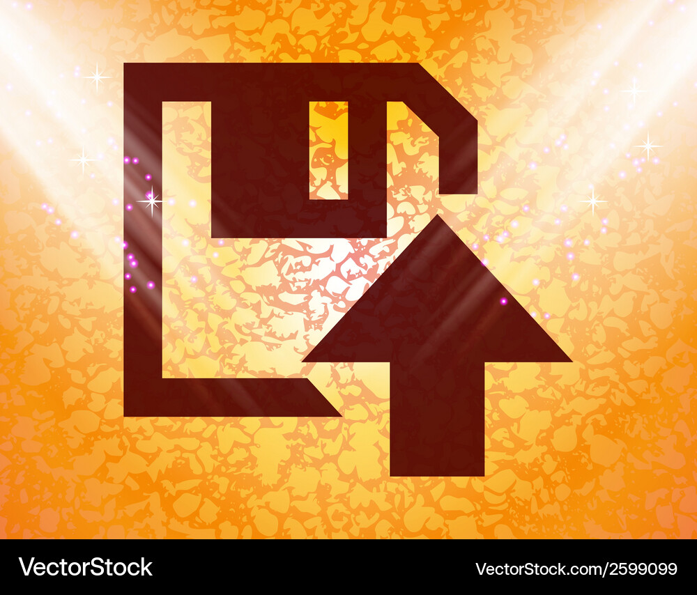 Floppy disk upload flat modern web button Vector Image