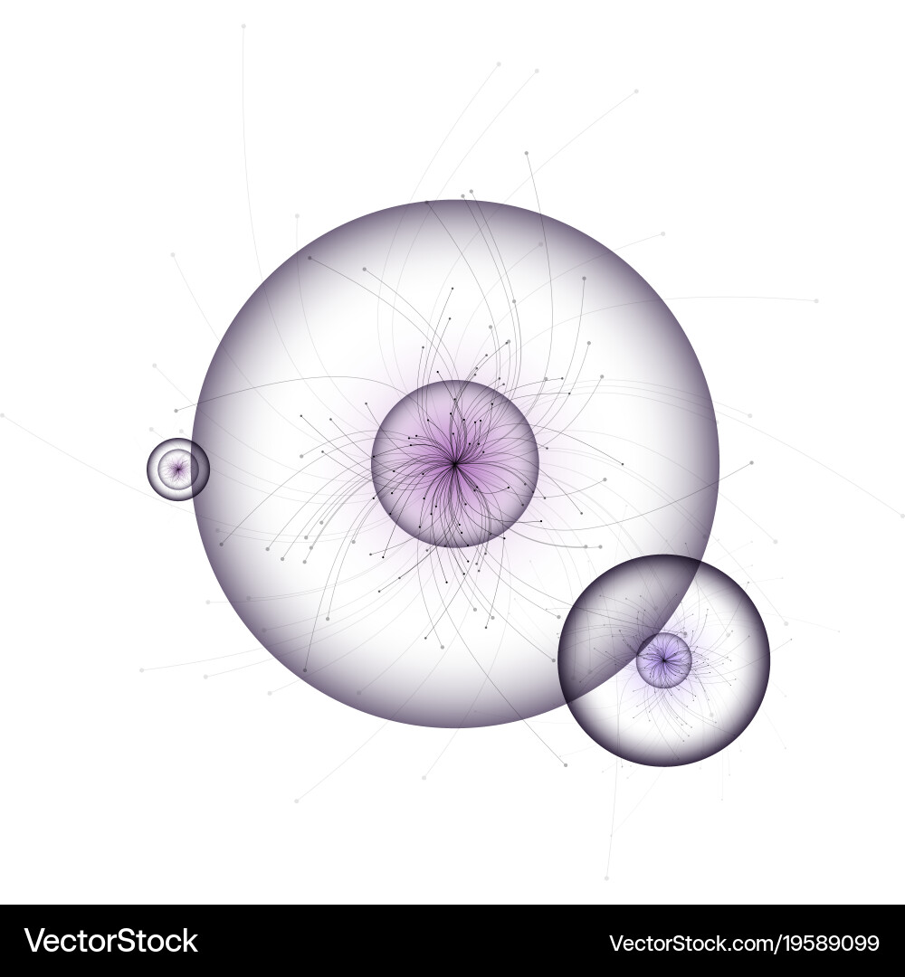 Molecular Structure & Particles Vector Image
