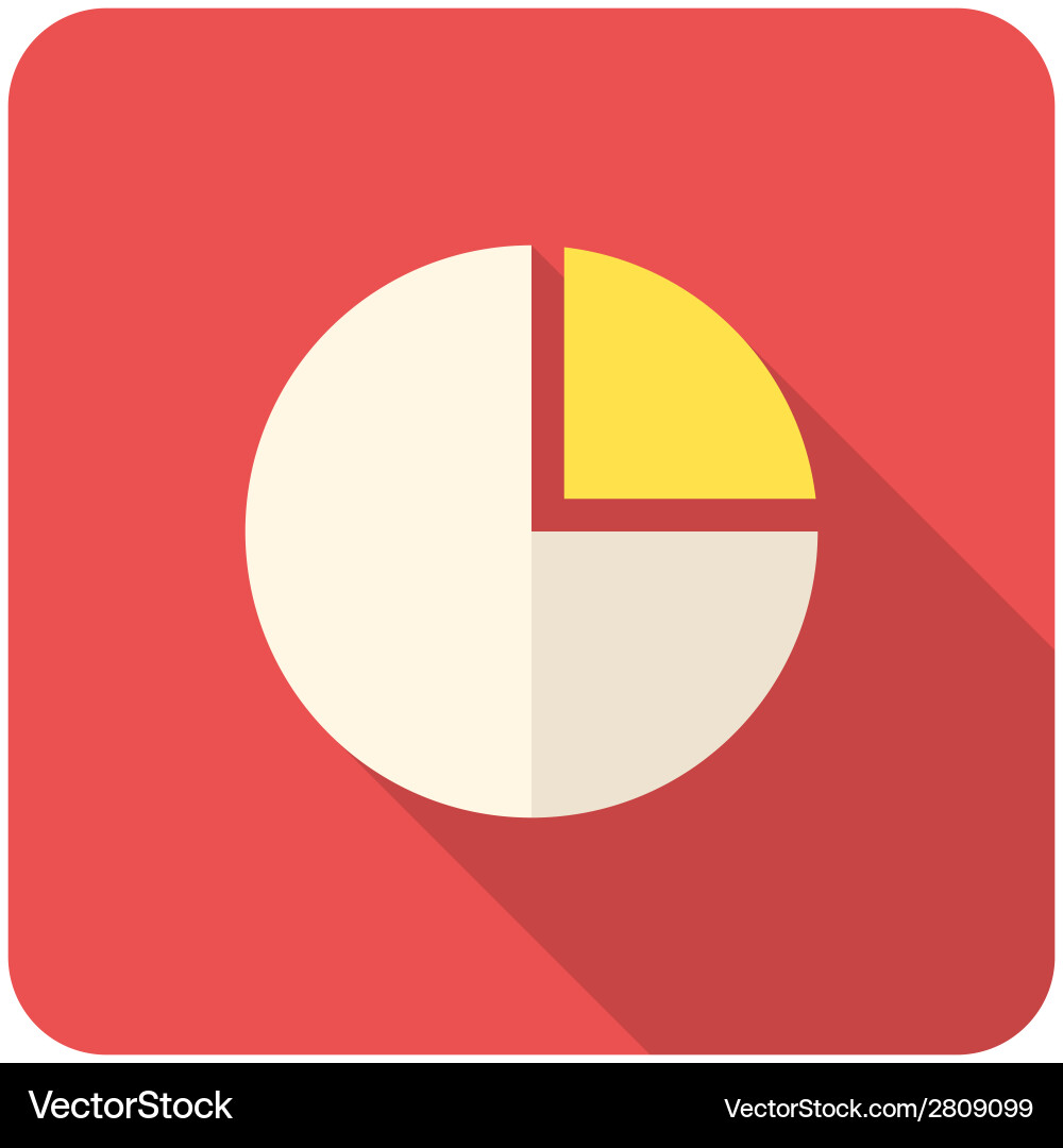 Pie Chart Icon - Data Visualization vector image