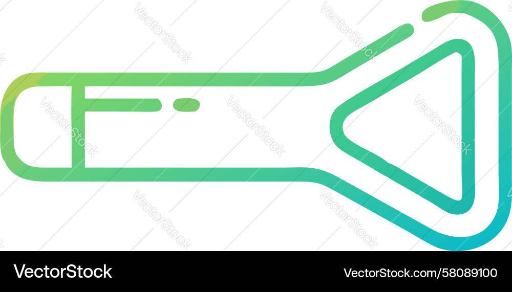 Abstract Key Icon - Gradient Vector Image