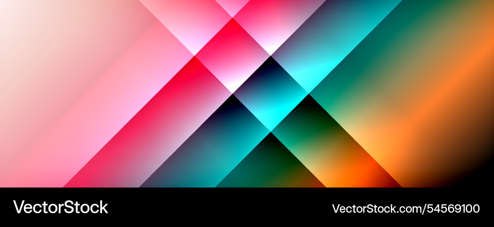 Colorful gradient with lines made of shadow vector image