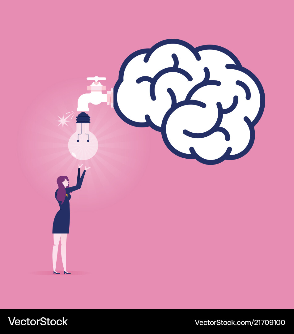 Create idea - business concept Create idea - business concept vector image