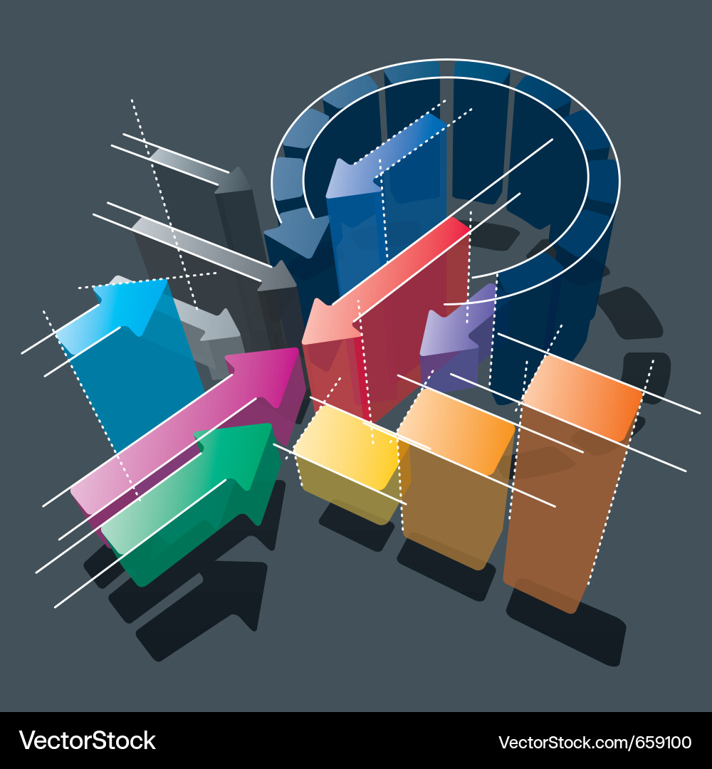 Dynamic Strategy Chart vector image