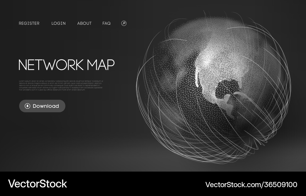 Global Network Abstract Background vector image