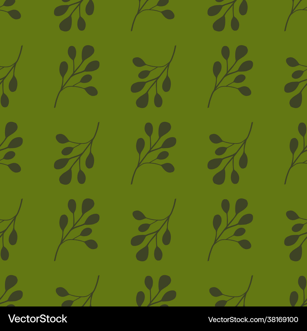 Greenery seamless pattern with doodle simple – Royalty-Free Vector ...