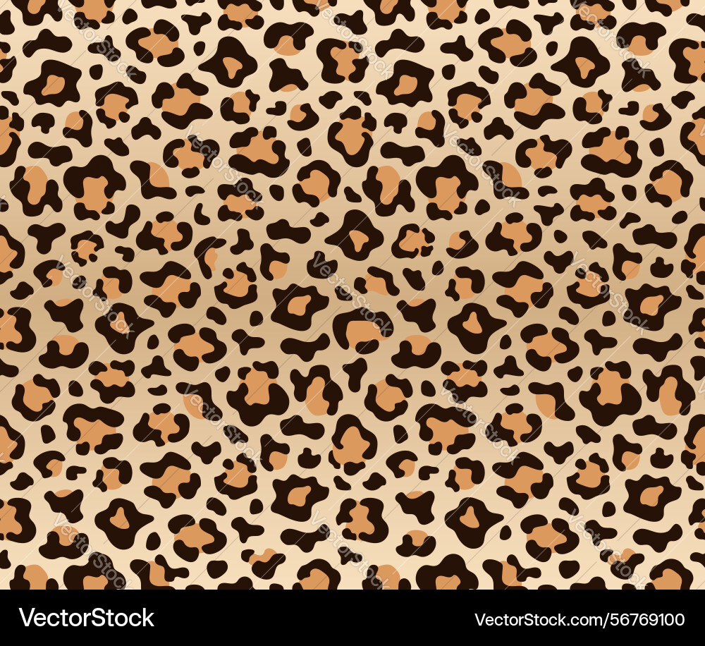Leopard skin seamless pattern luxury fur Vector Image