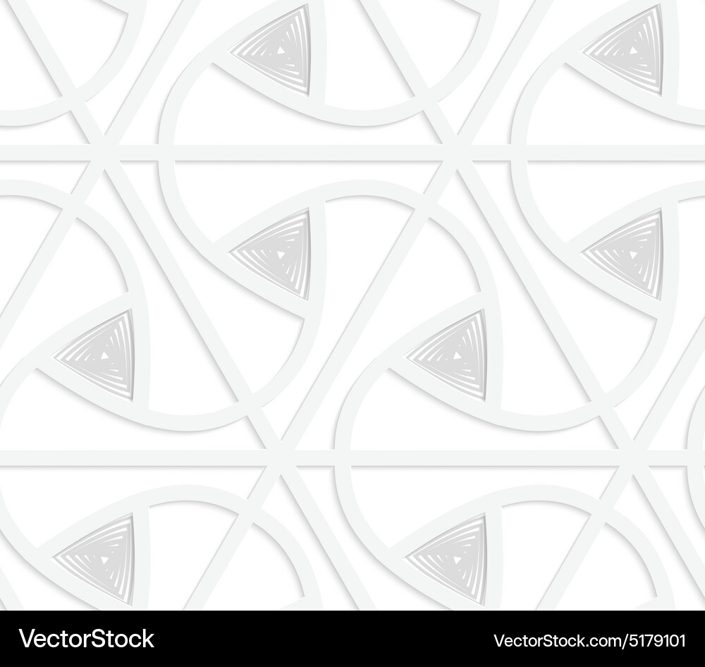 3d white triangular grid with gray triangles Vector Image