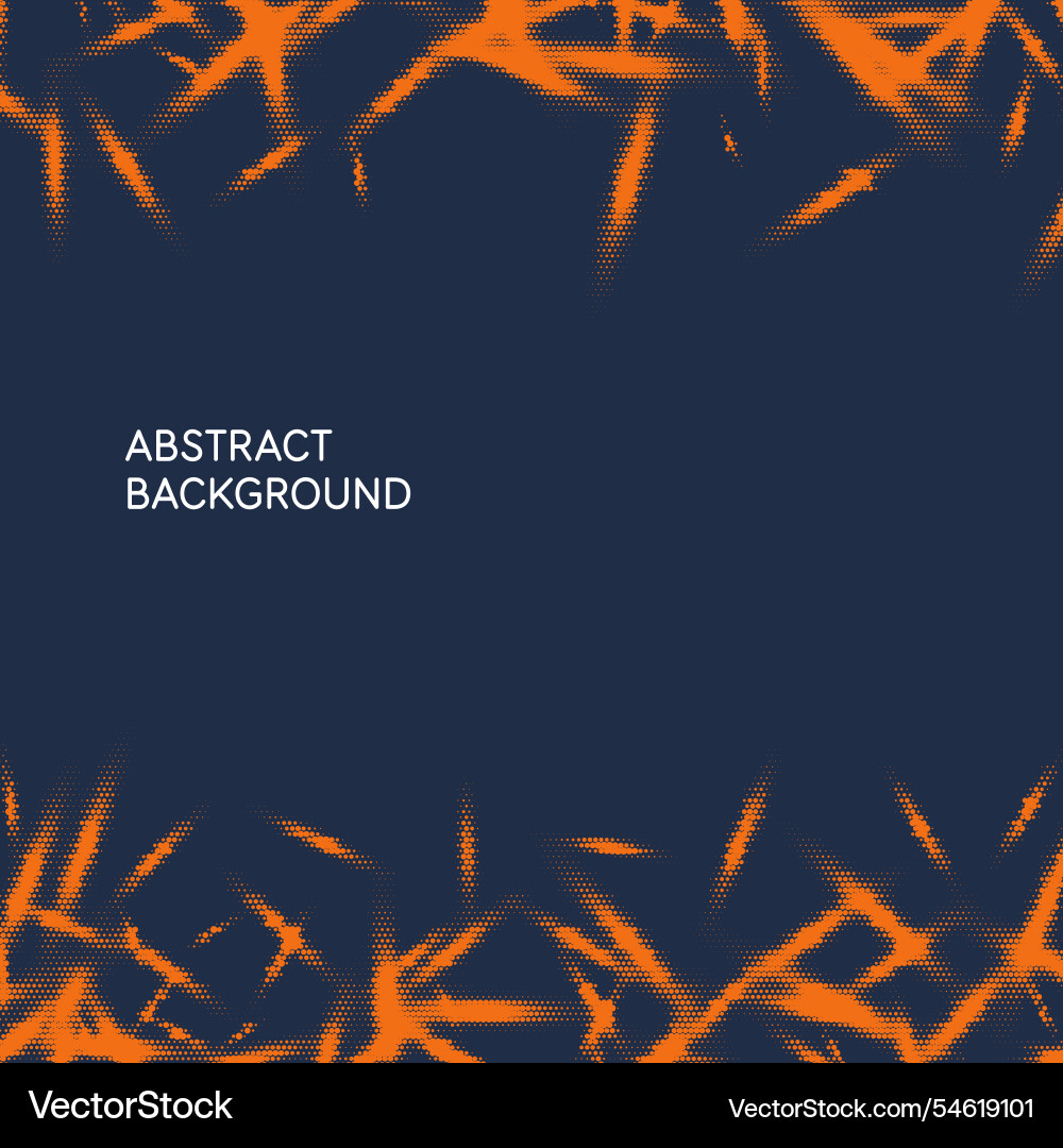 Abstract background with lines and dots in orange Abstract background with lines and dots in orange vector image