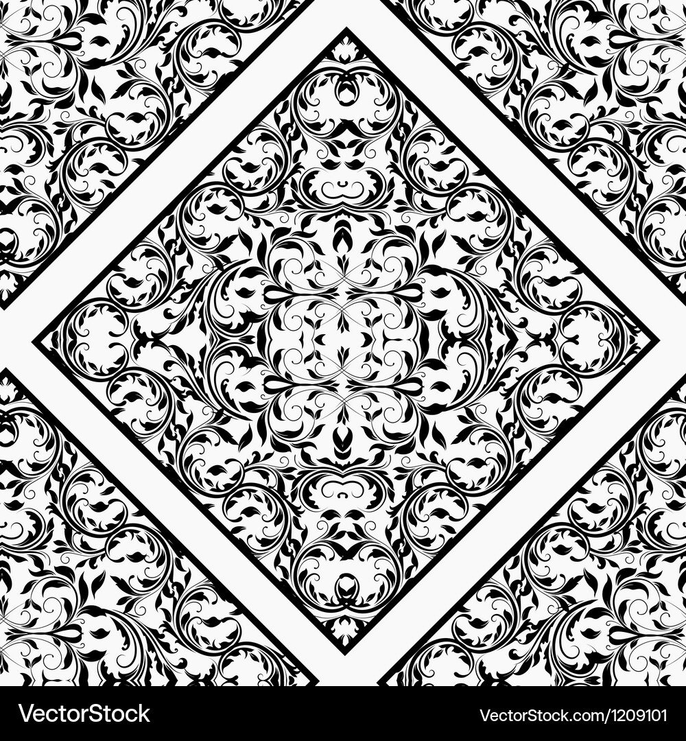 Damask seamless pattern Vector Image