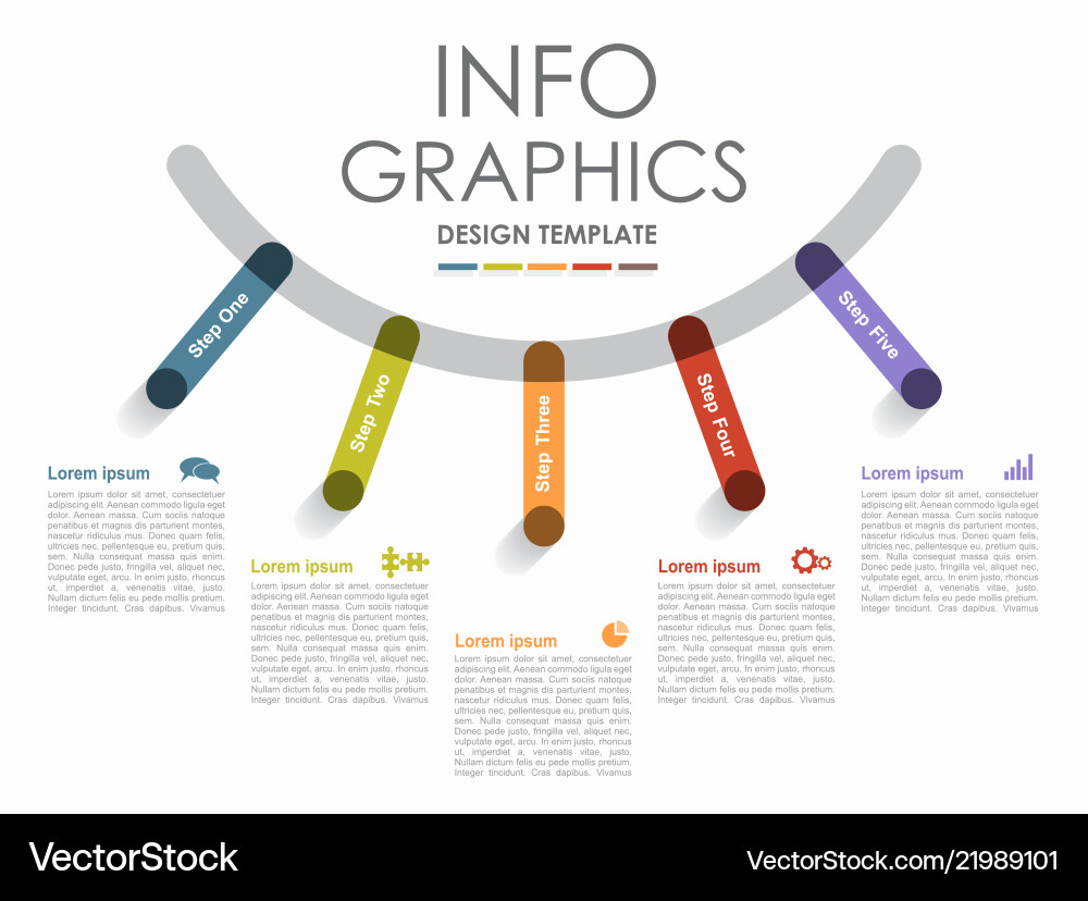 Modern Infographic Template - Data Visualization vector image