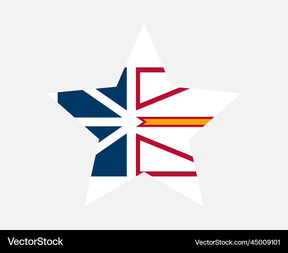 Neufundland und Labrador canada star flag Neufundland und Labrador canada star flag vektorbild