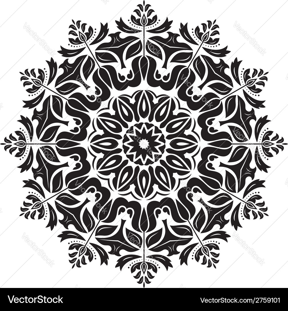 Orient pattern abstract background Vector Image
