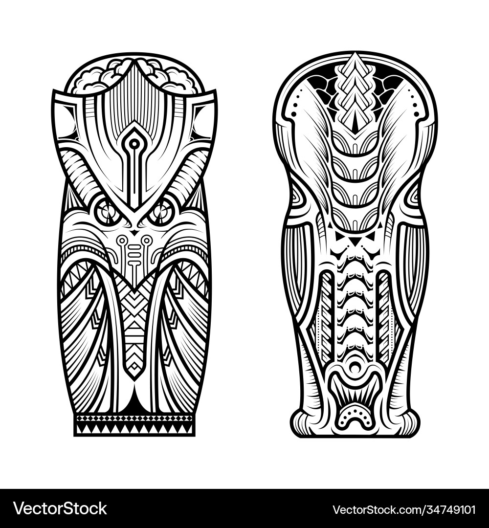 Stunning Arm Outline for Tattoo Design