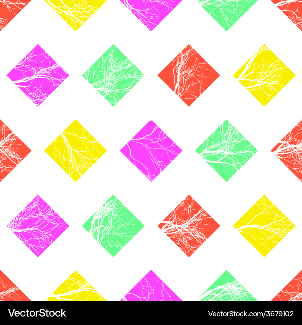 Abstract colorful squares seamless pattern vector image