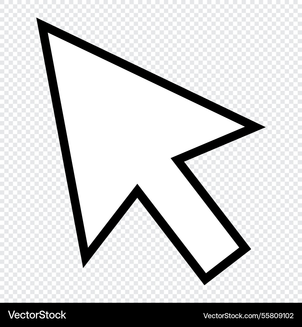 Computer mouse click pointer cursor arrow Computer mouse click pointer cursor arrow vector image
