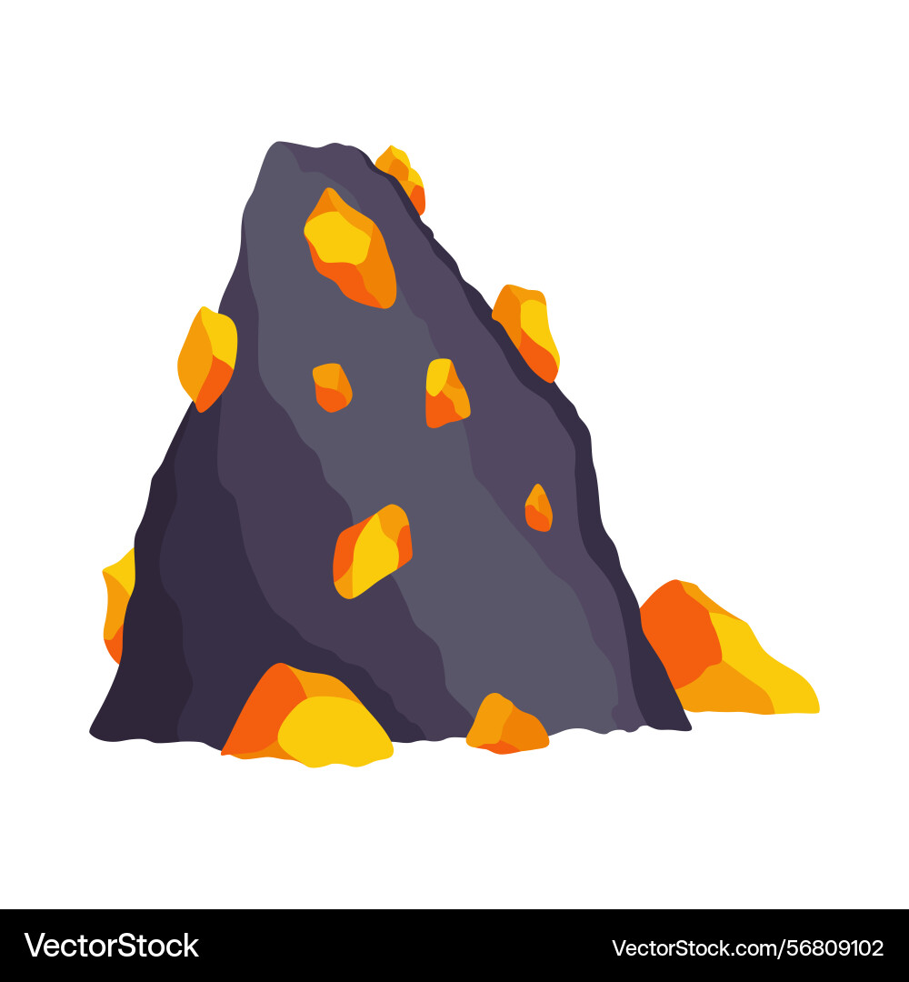 Mining element game props icon assets Mining element game props icon assets vector image