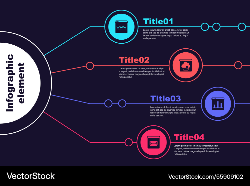 Set browser window cloud technology data transfer Set browser window cloud technology data transfer vector image