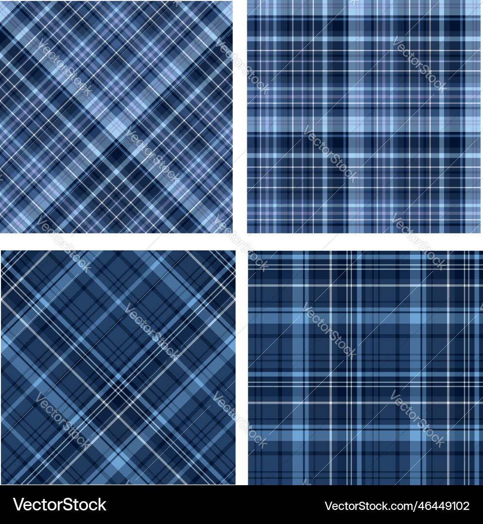 Set with checkered background in stylish dark vector image