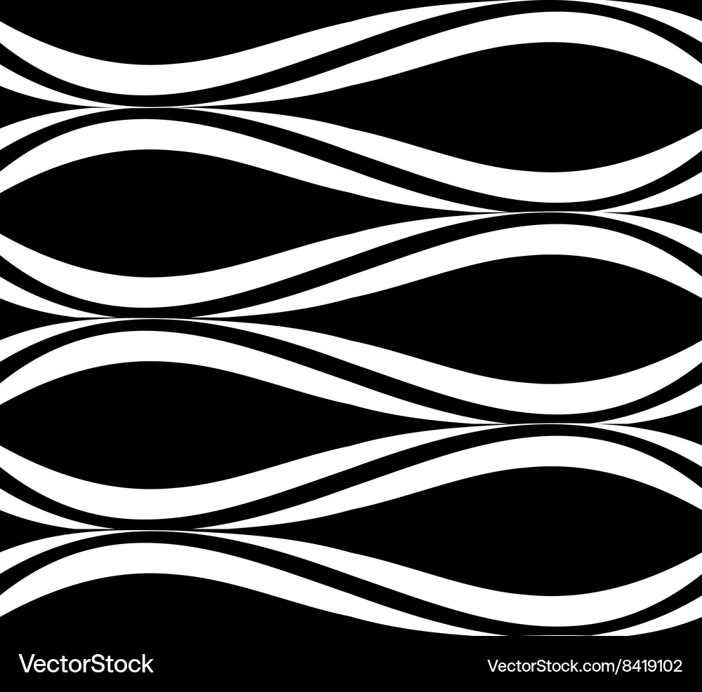 Wavy Streifenmuster Vektorbild