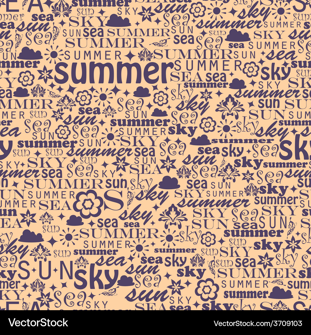 Abstract colorful image made from words which Vector Image