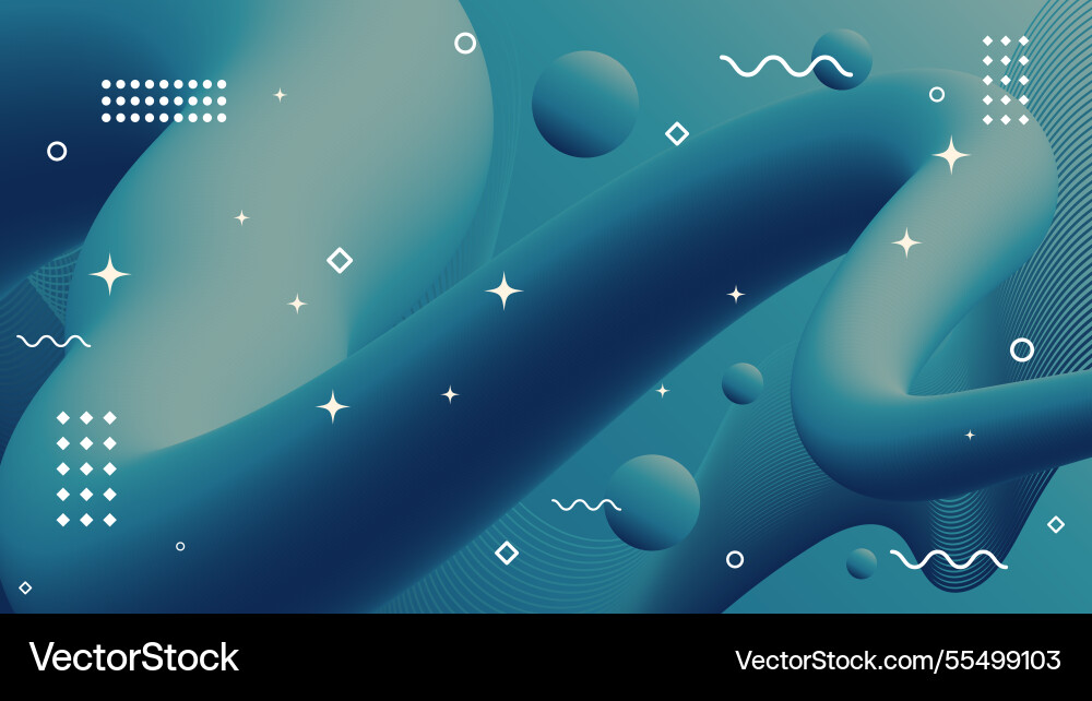 Abstract geometric background of flowing element Abstract geometric background of flowing element vector image