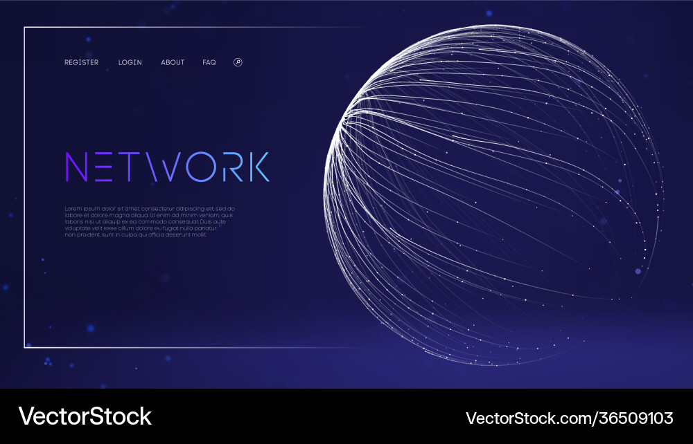 Blockchain transfer satellite future vector image