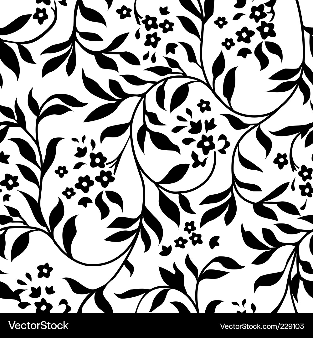 Elegant Floral Vine Pattern vector image