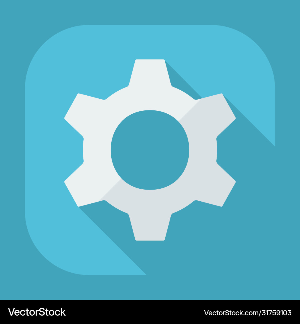 Flat modern design with shadow icon player vector image