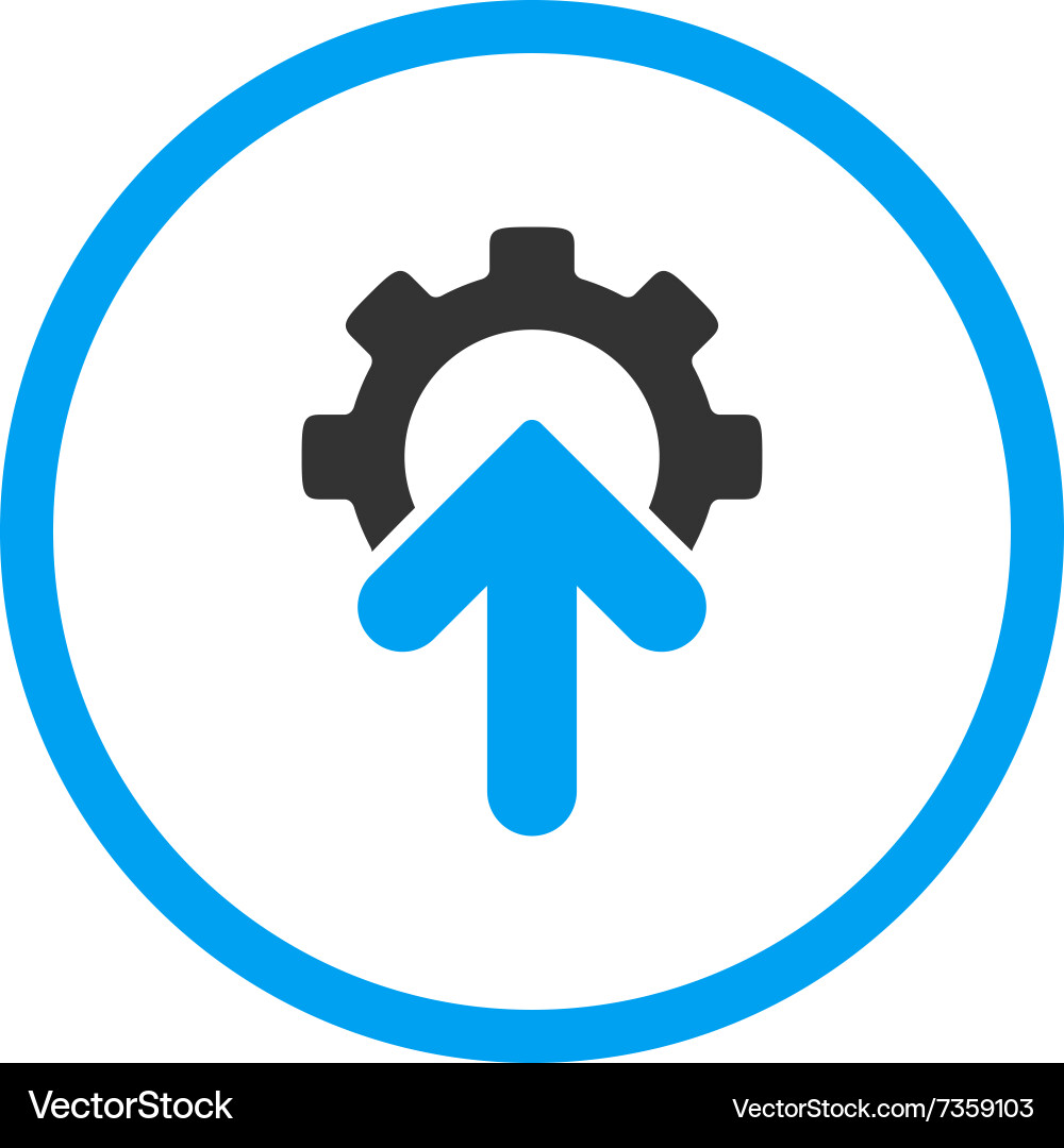 Integration rounded icon Vector Image