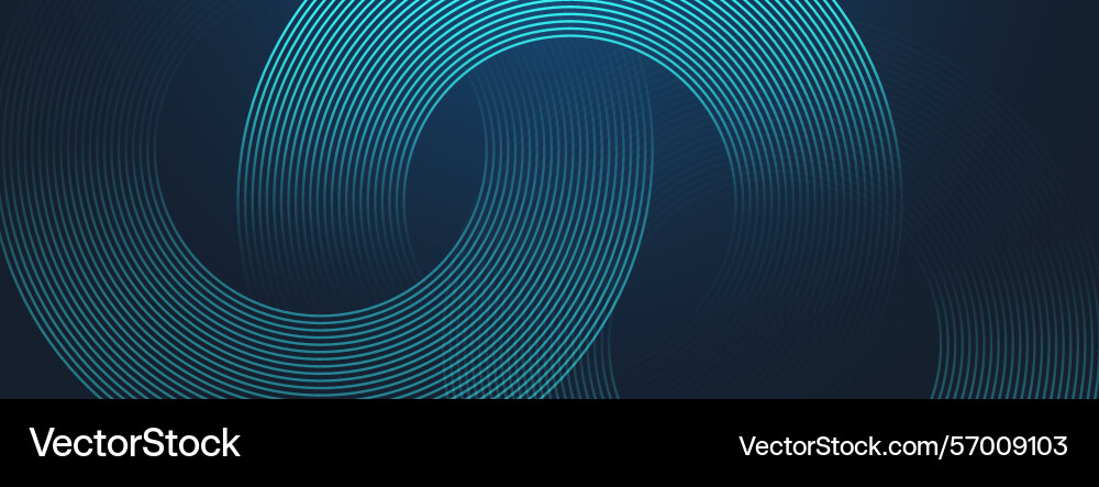 Modern abstract blue background with circle lines Modern abstract blue background with circle lines vector image
