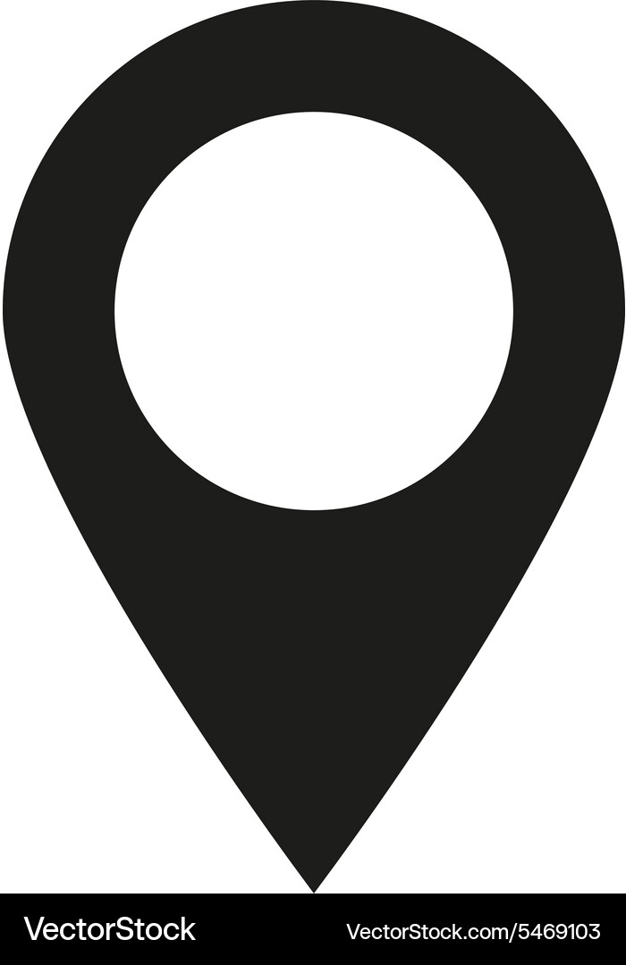 Pointer Symbol Navigation und Ortssymbol Vektorbild