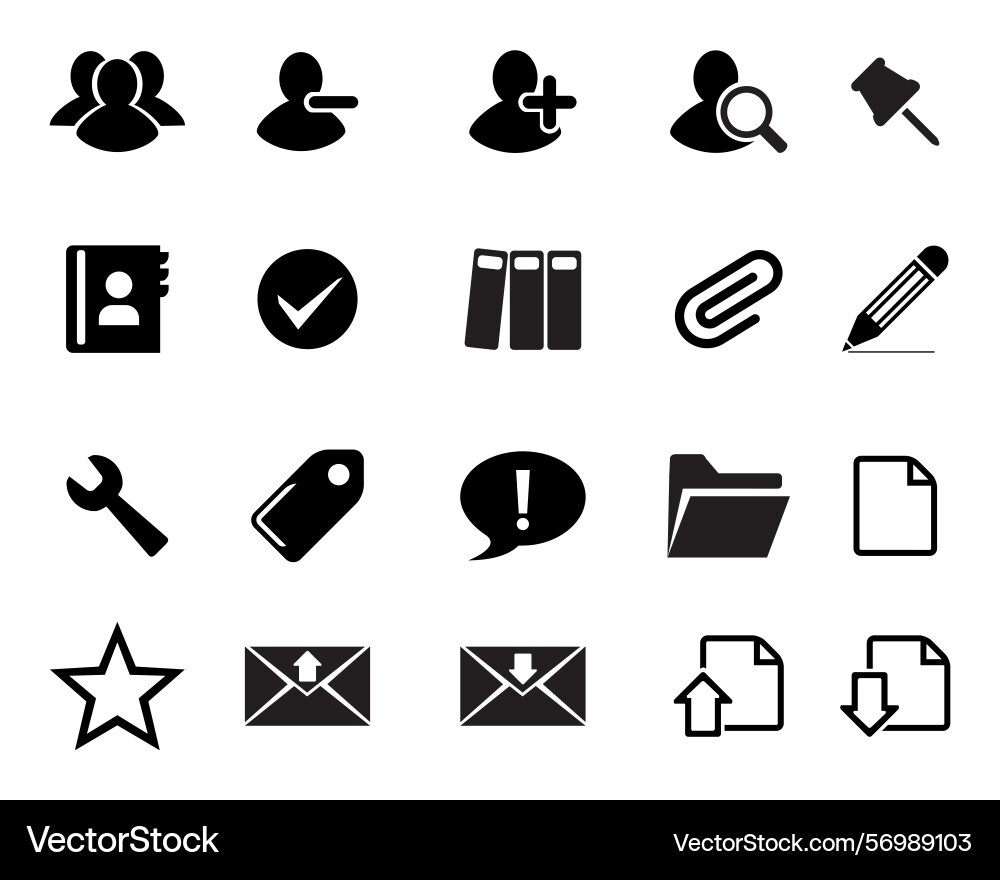 Web icon set symbol flat editable Web icon set symbol flat editable vector image
