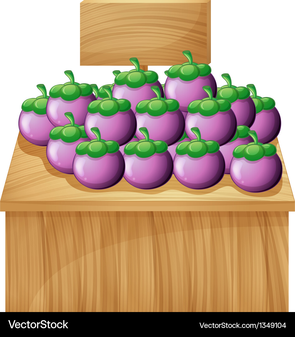 A stall with an empty board Vector Image