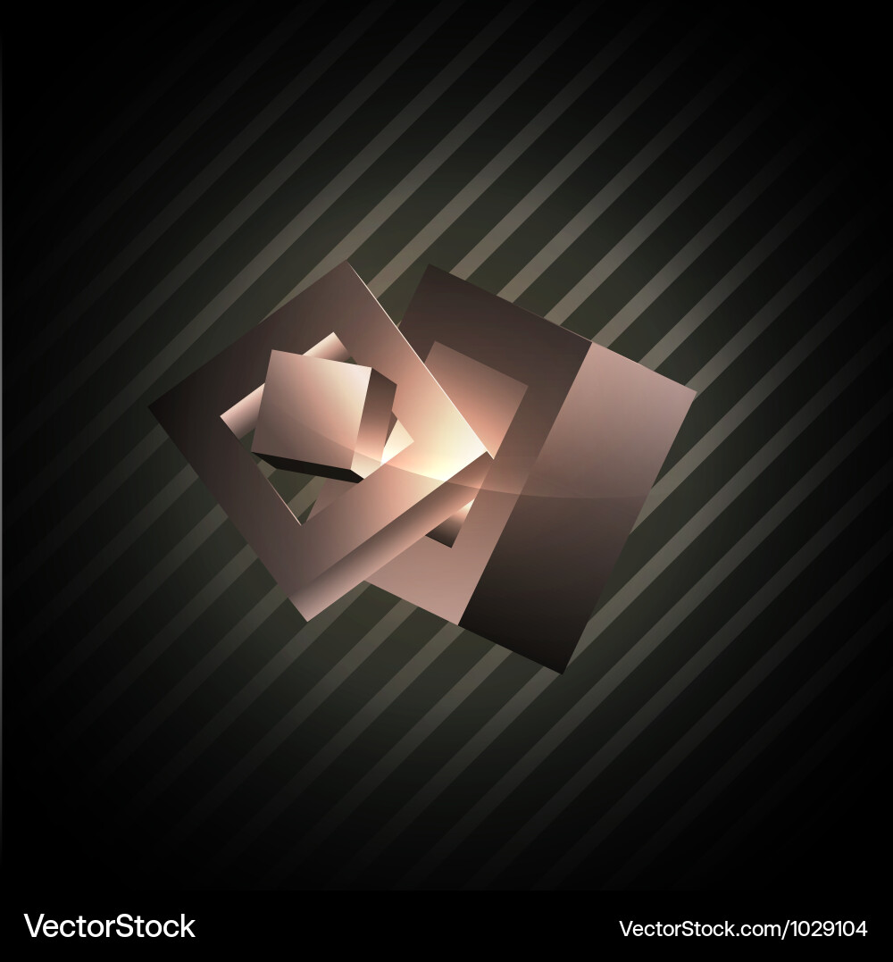 Abstract cube shapes vector image