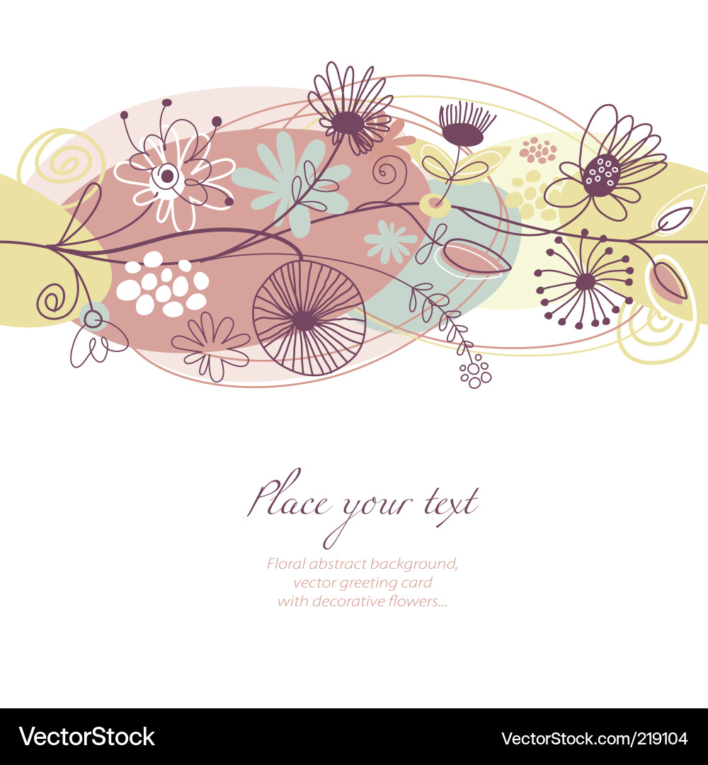 Floral Romance Vector Image