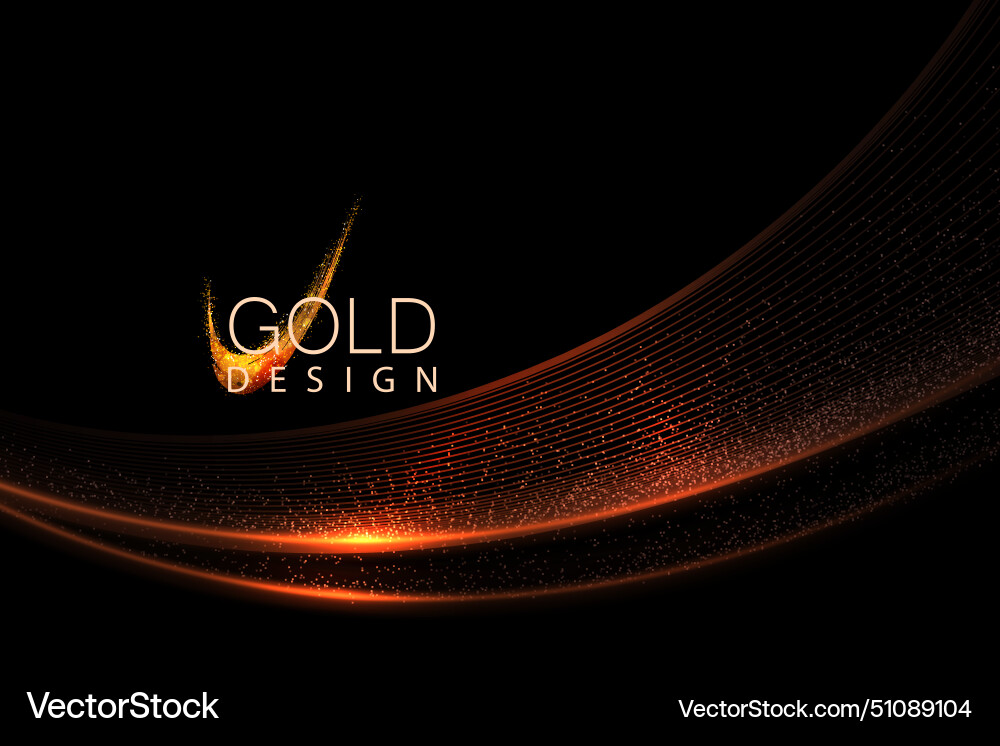 Isolated arc of copper gold color with glitter Isolated arc of copper gold color with glitter vector image