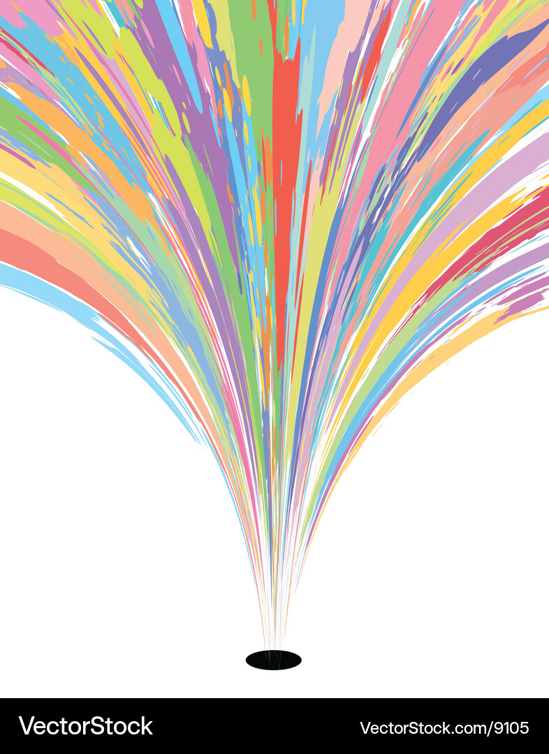 Chromatic Burst Stream Vector Image