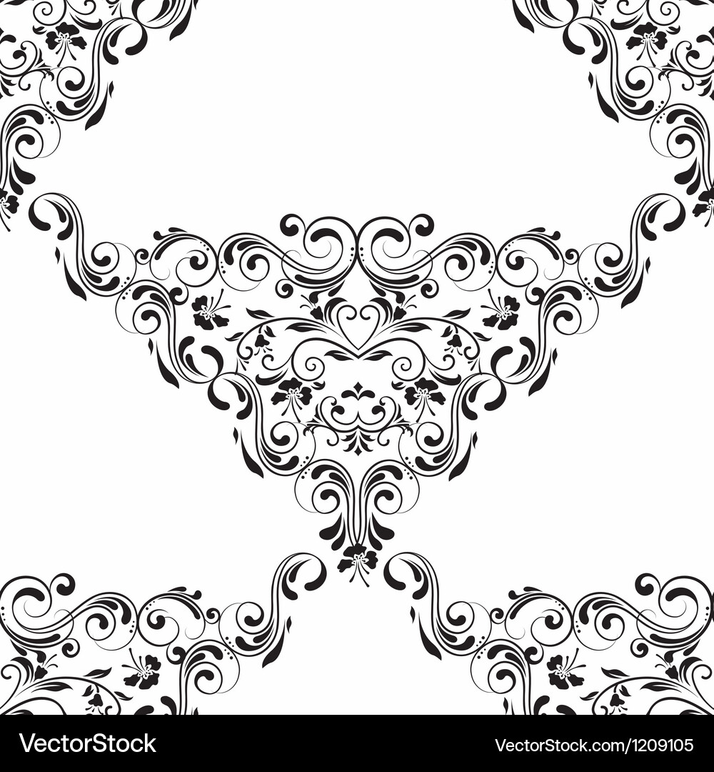 Damask seamless pattern Vector Image