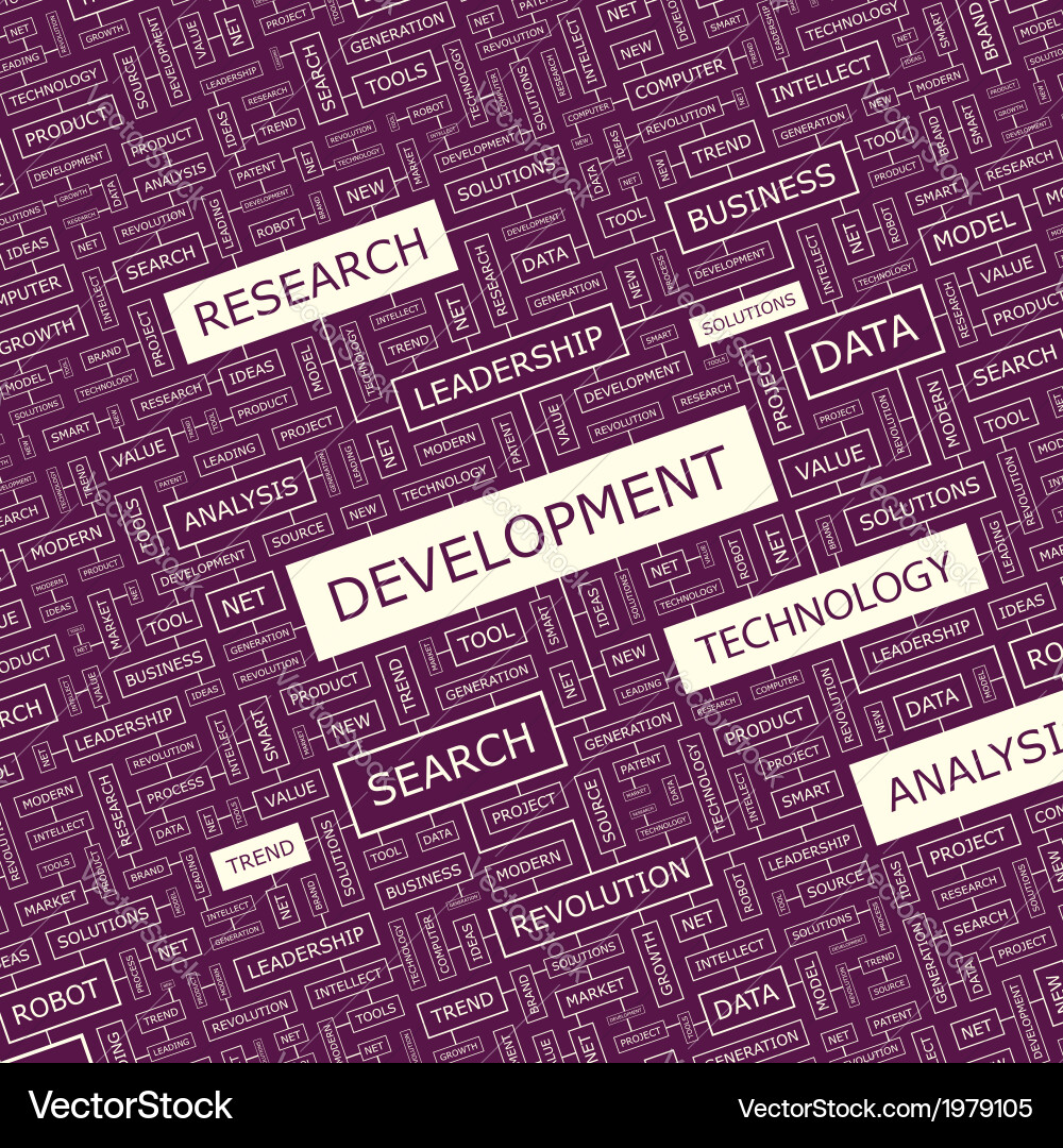 Development Concepts vector image