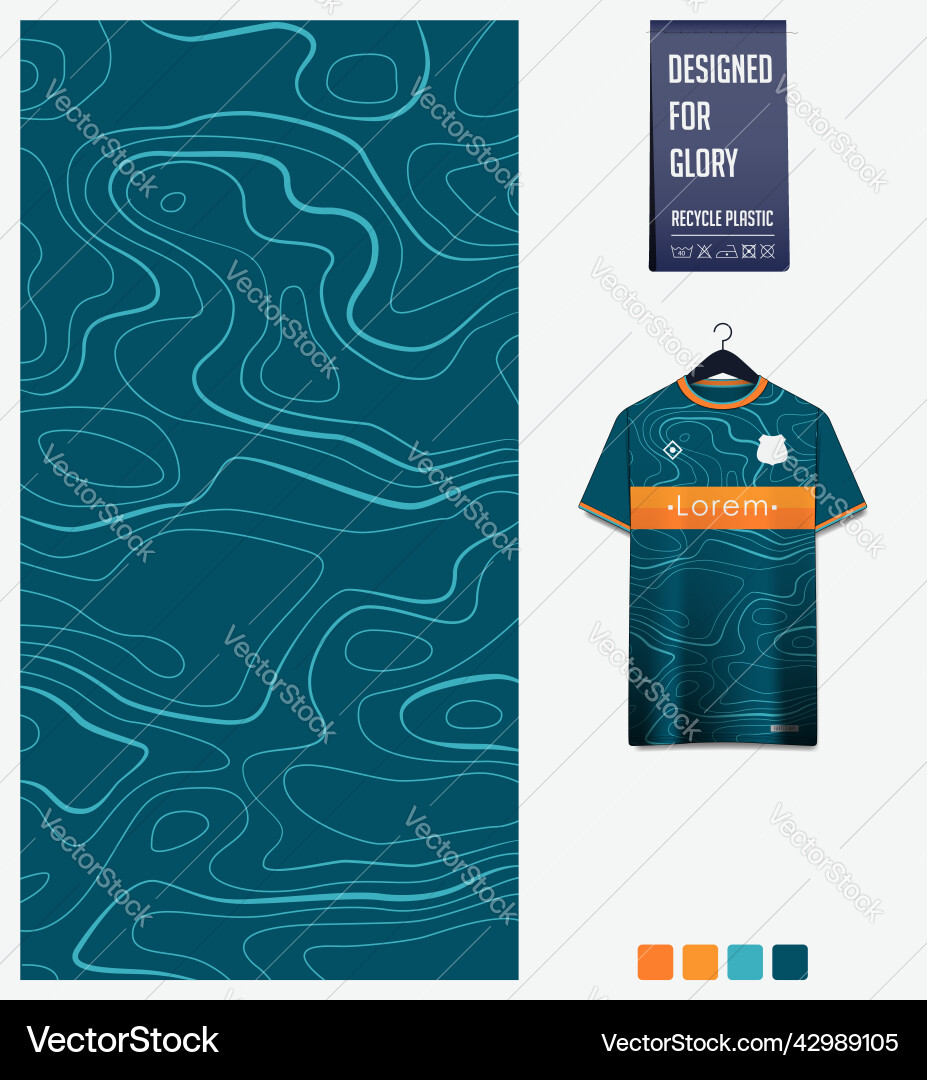 Dynamic Soccer Kit Pattern vector image