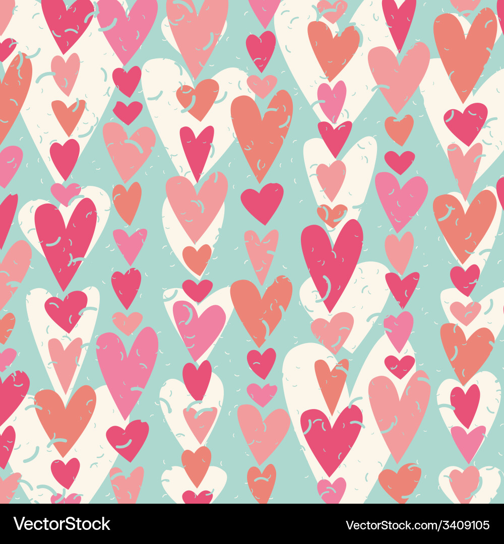 Heart Pattern - Valentine's Day Vector Image