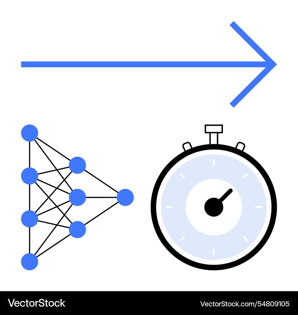 Neural Network & Technology Concepts vector image