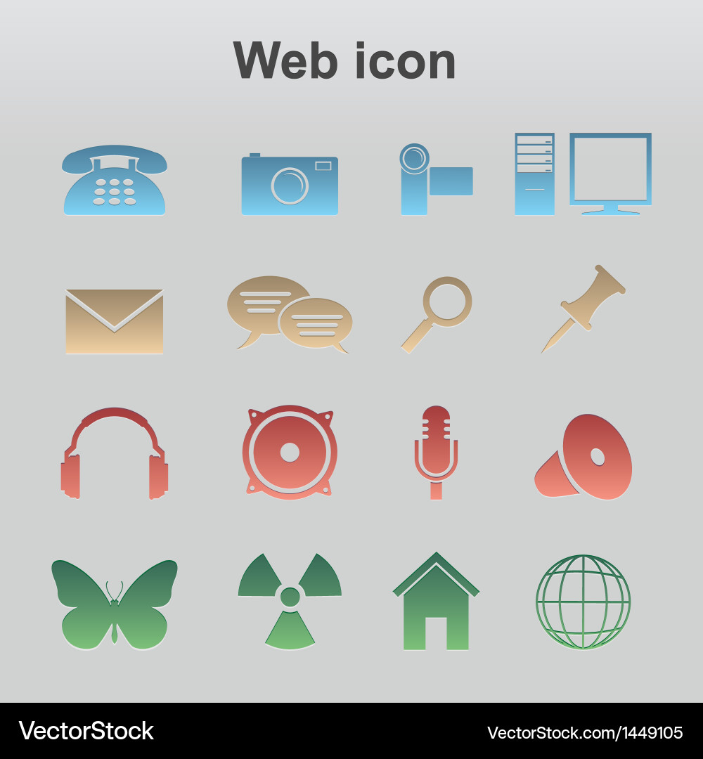 Web Icon Set vector image