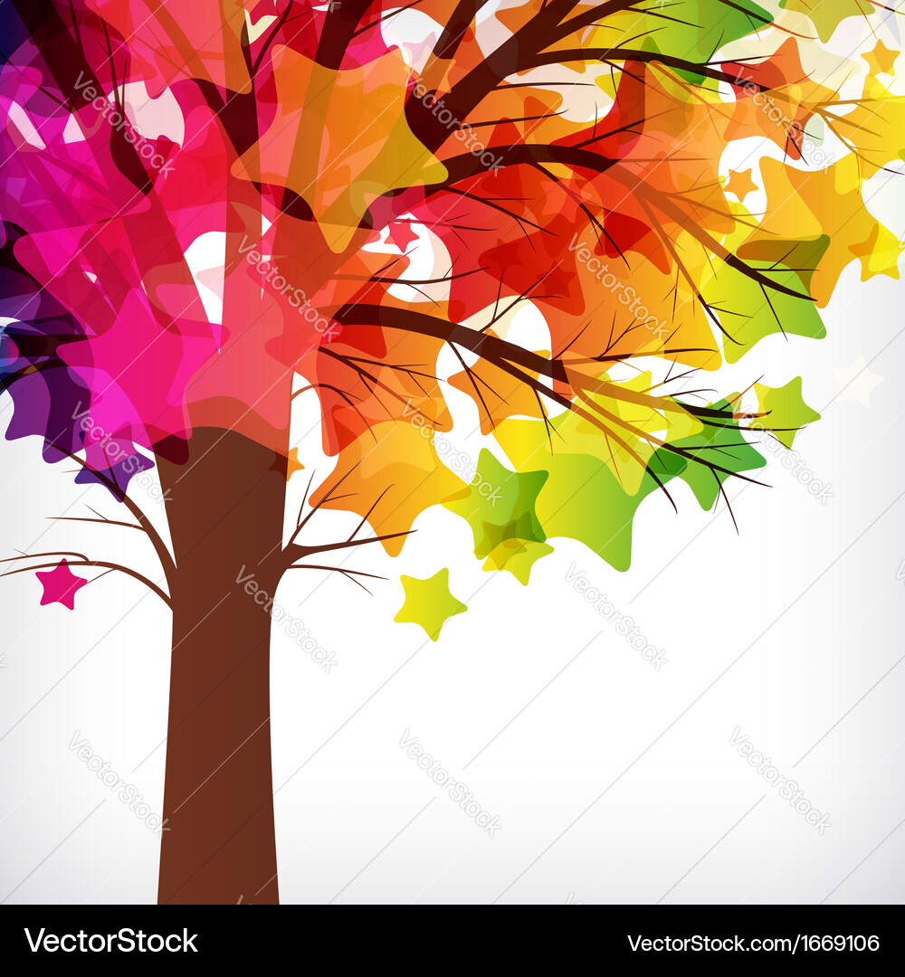 Abstract background tree with branches made Vector Image