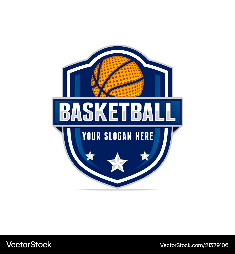 Basketball logo template vector image