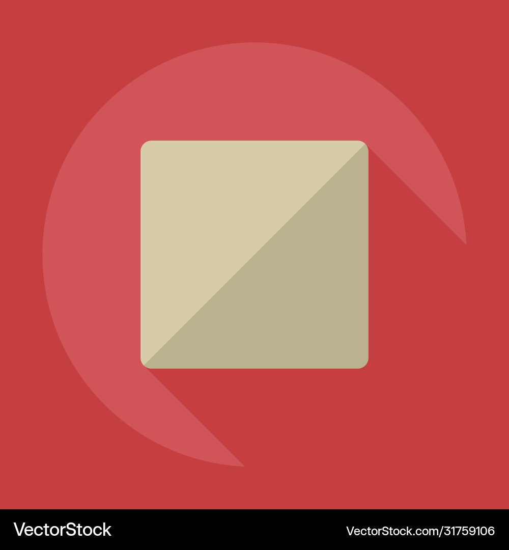 Flat modern design with shadow icon player vector image
