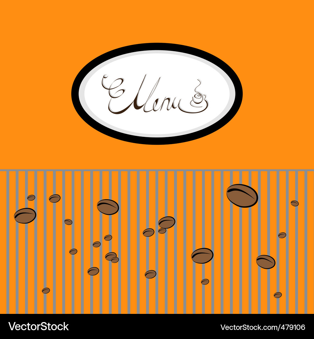 Template for menu Vector Image